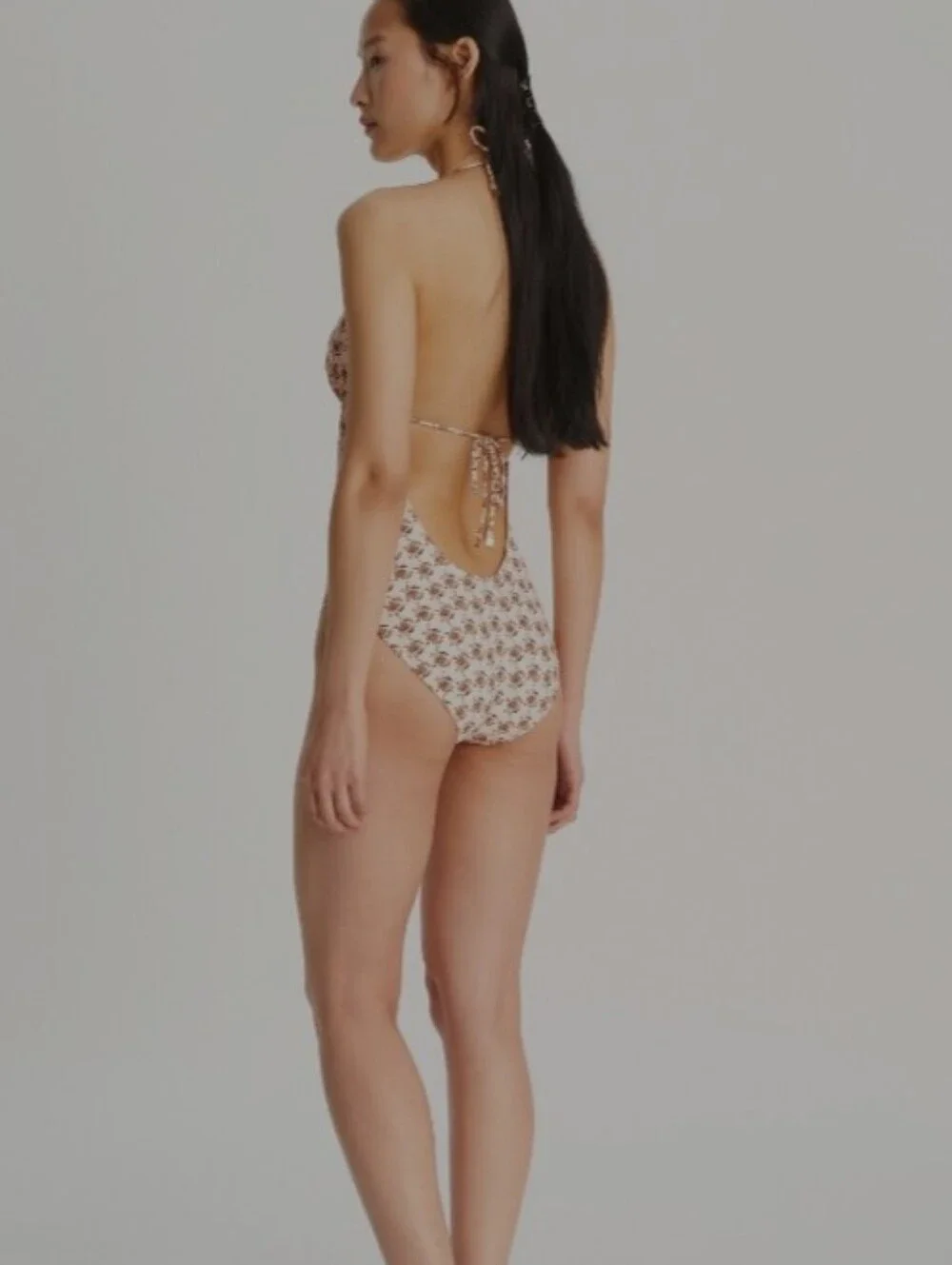 Tory Burch Logo Printed Ring One-Piece Swimsuit
